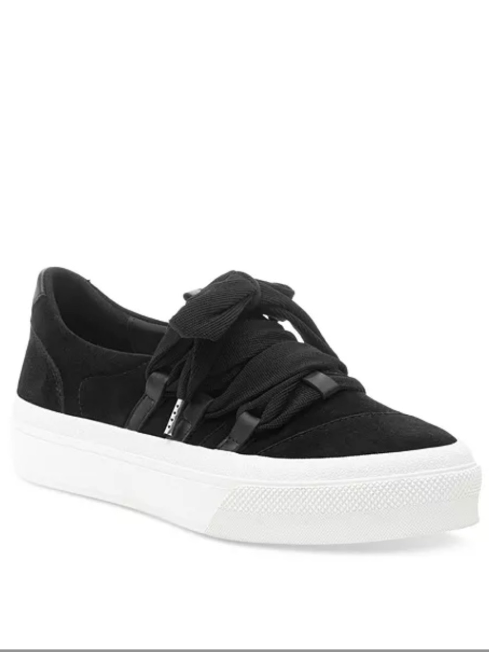 J Slides Garson black suede lace up sneakers
